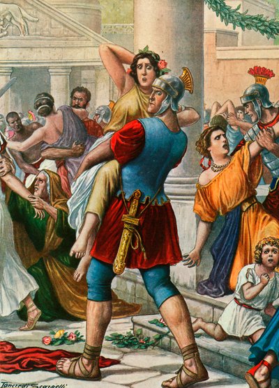 Rape of the Sabine Women by Tancredi Scarpelli